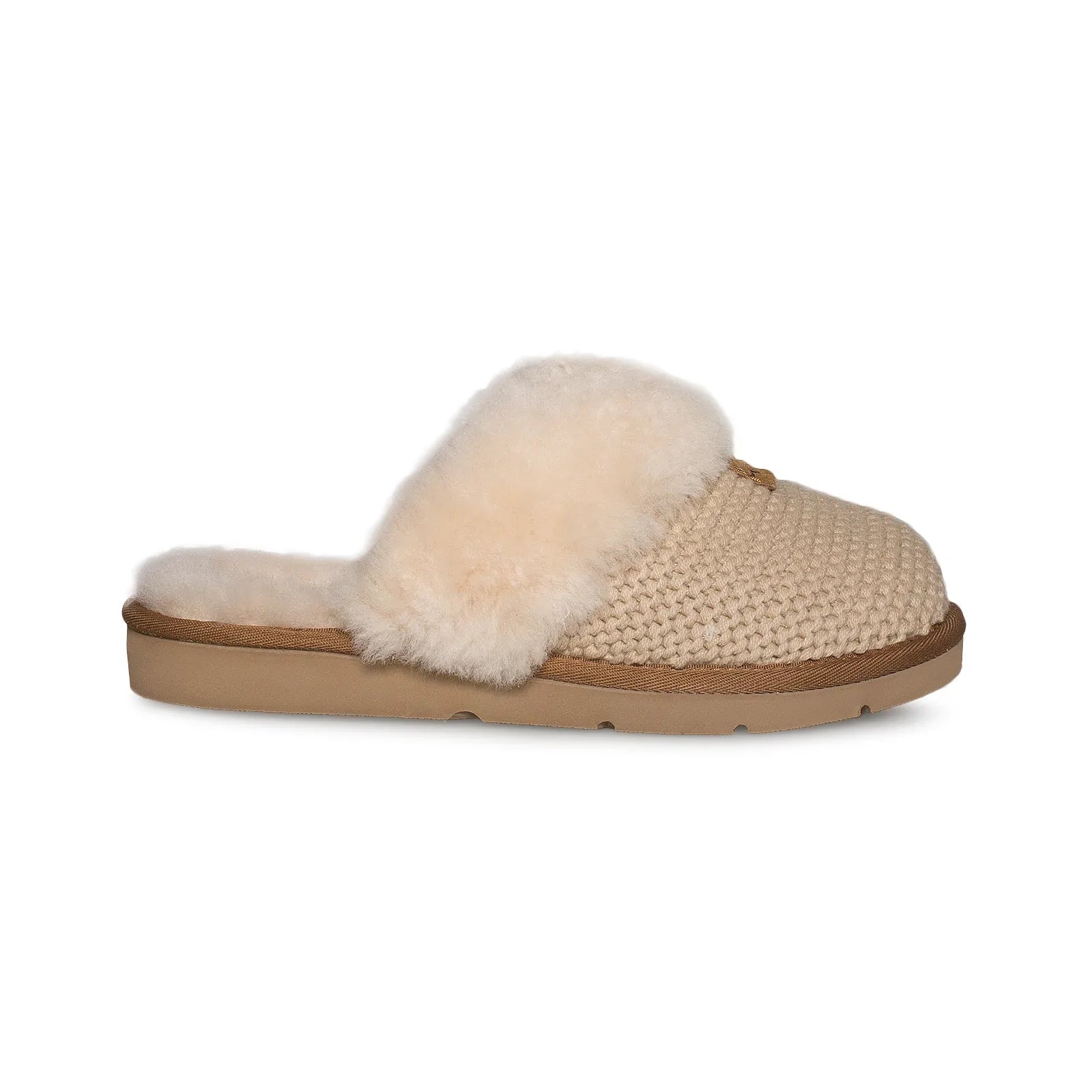 UGG Cozy Knit Cream Slippers - Women's