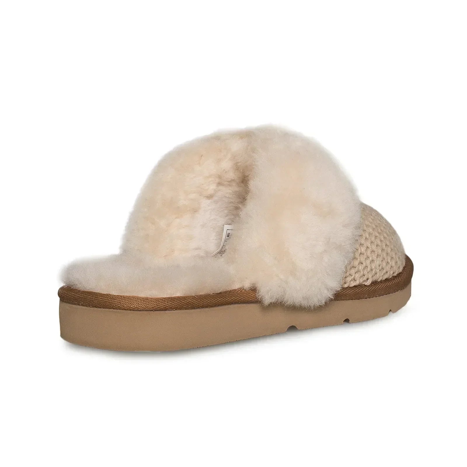 UGG Cozy Knit Cream Slippers - Women's