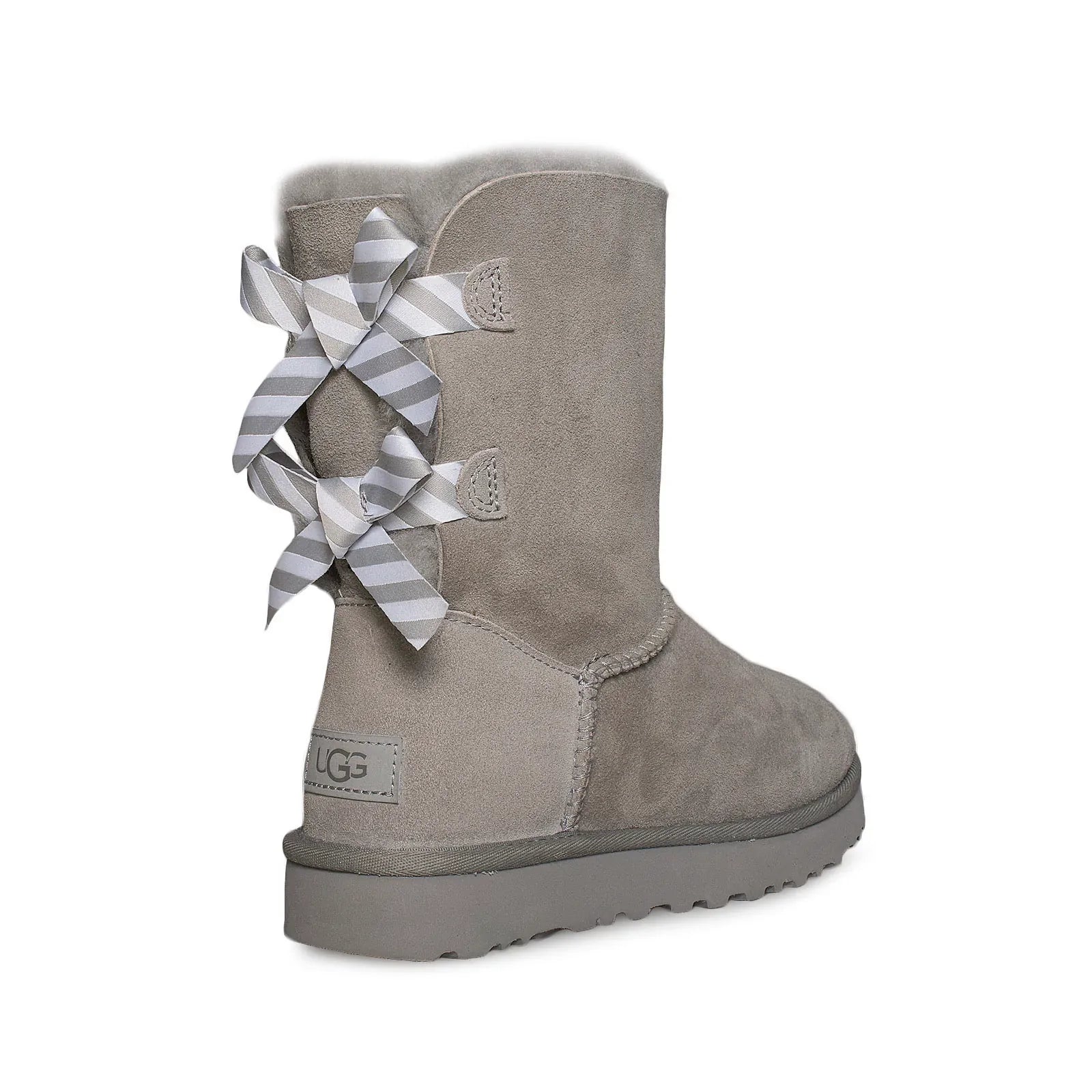 UGG Bailey Bow II Diagonal Stripes Seal Boots - Women's