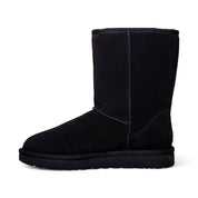 UGG Classic Short II Chopd Black Water Boots - Women's