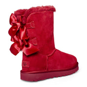 UGG Bailey Bow Satin Red Bean Boots - Women's