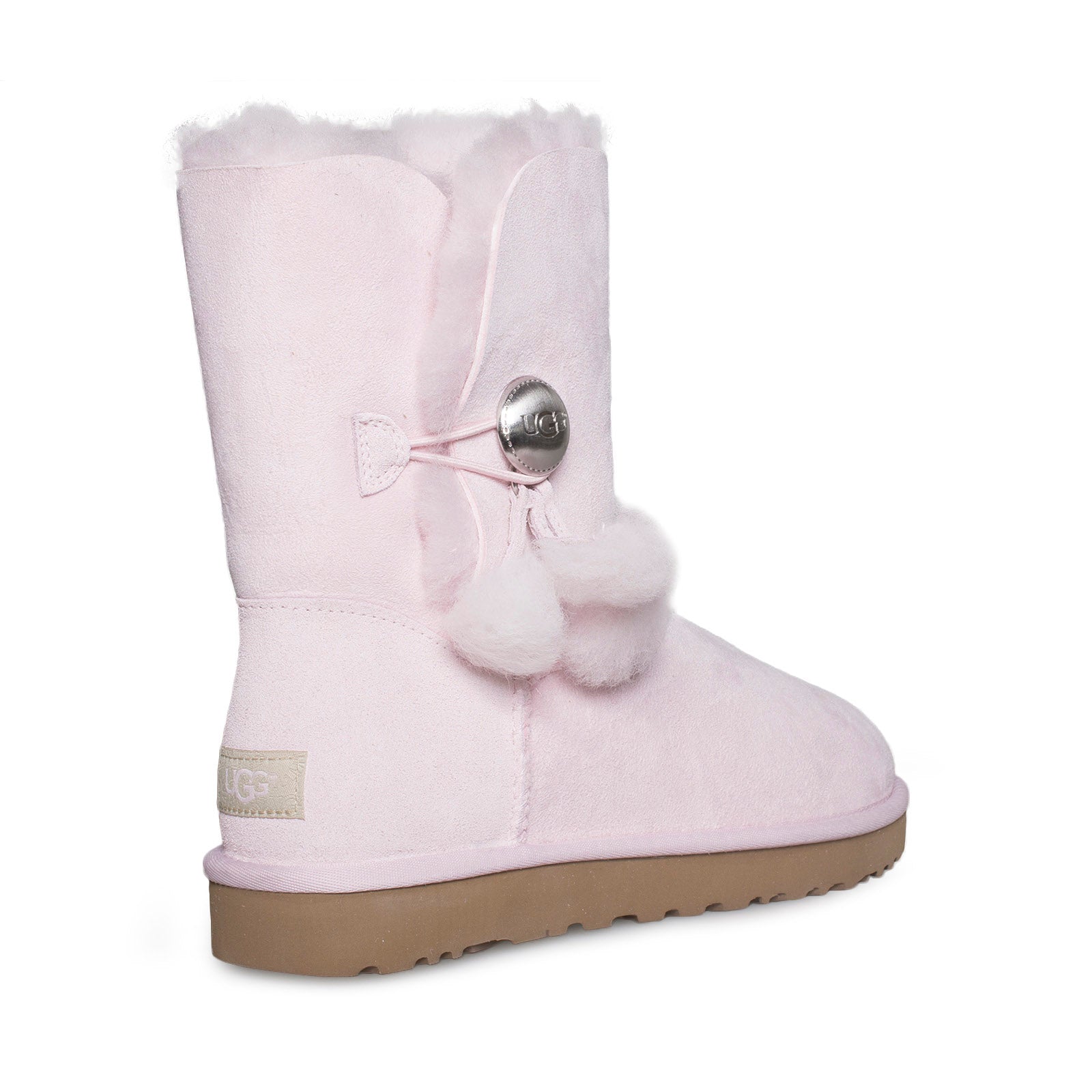 UGG Bailey Button Puff Seashell Pink Boots - Women's