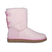 UGG Bailey Bow Gingham Seashell Pink Boots - Women's