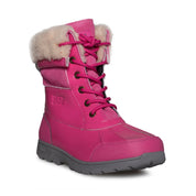 UGG Butte II Patent Dove Pink Boots - Youth