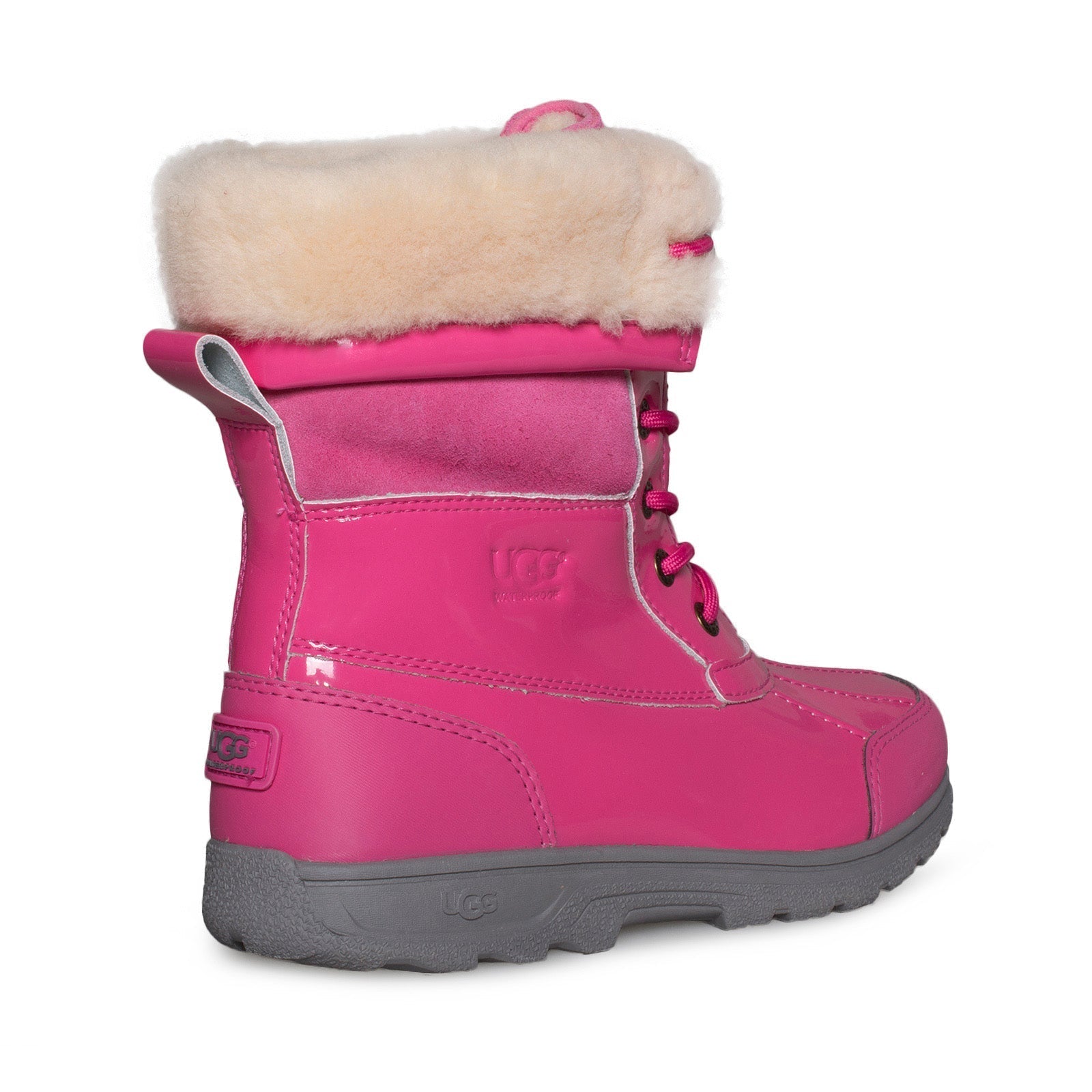 UGG Butte II Patent Dove Pink Boots - Youth