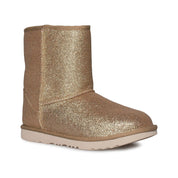 UGG Classic Short II Glitter Gold Boots - Youth