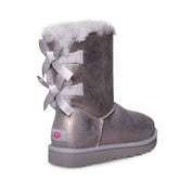 UGG Bailey Bow Glisten Silver Boots - Women's