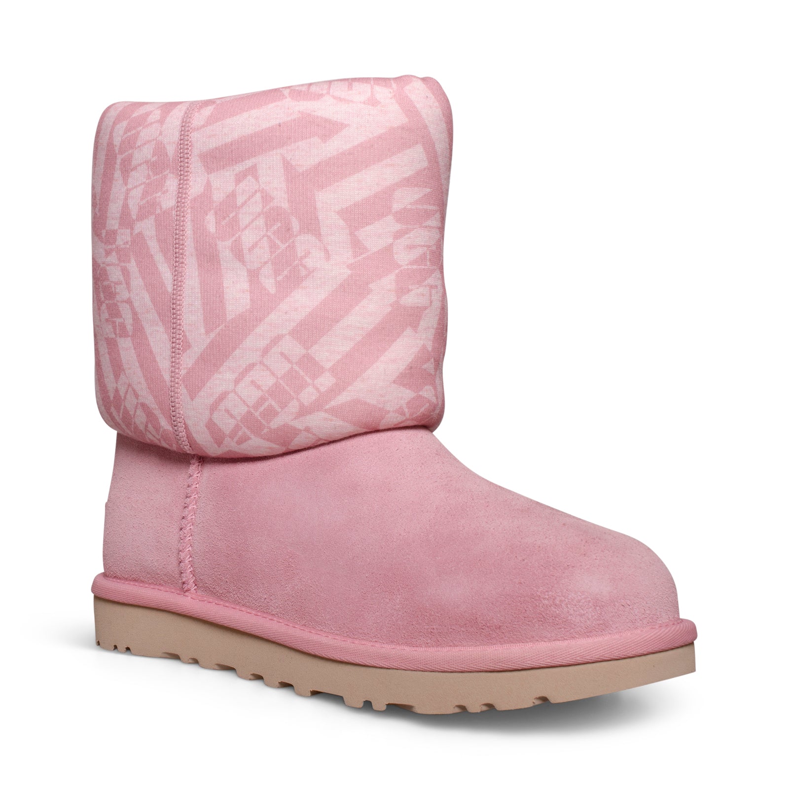 UGG Classic Short Jersey Stripe Blush Boots - Women's