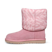 UGG Classic Short Jersey Stripe Blush Boots - Women's