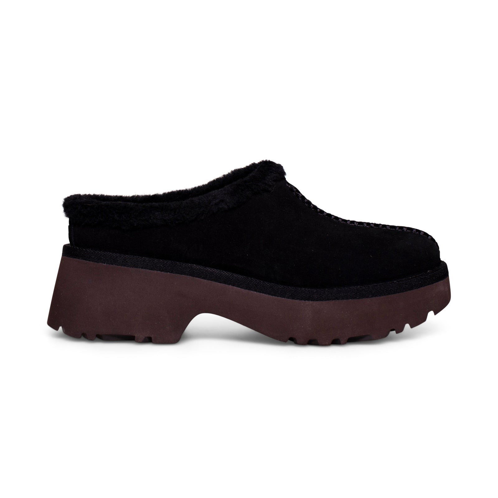 UGG New Heights Cozy Clog Black Shoes - Women's