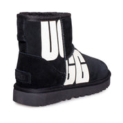 UGG Classic Mini Chopd Black Boots - Women's