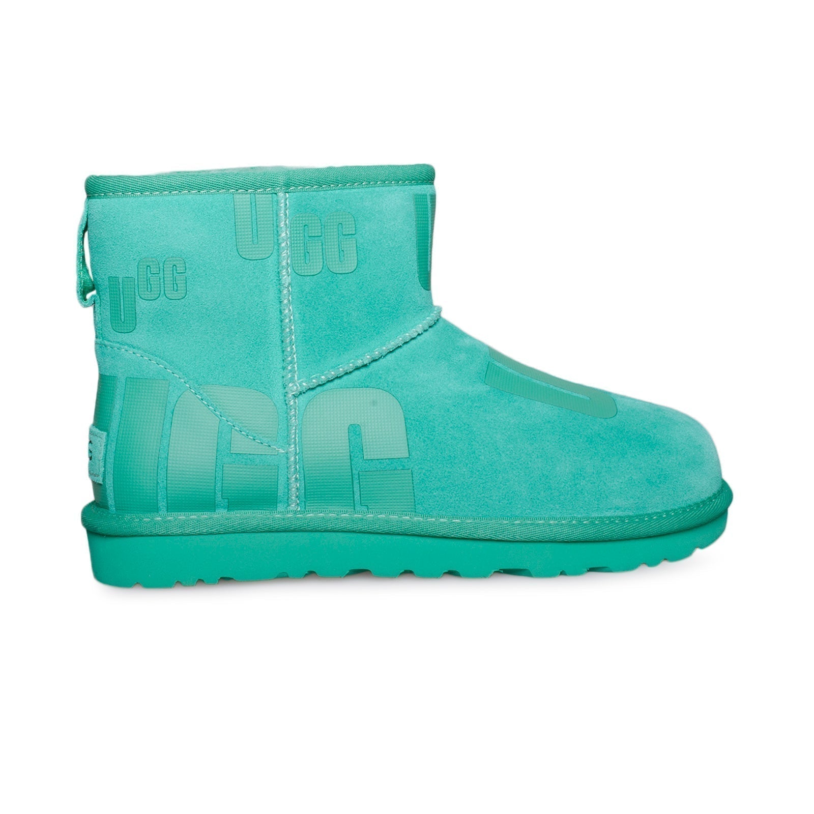 UGG Classic Mini Scatter Graphic Emerald Green Boots - Women's