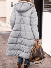 Full Size Zip Up Sherpa Hooded Coat