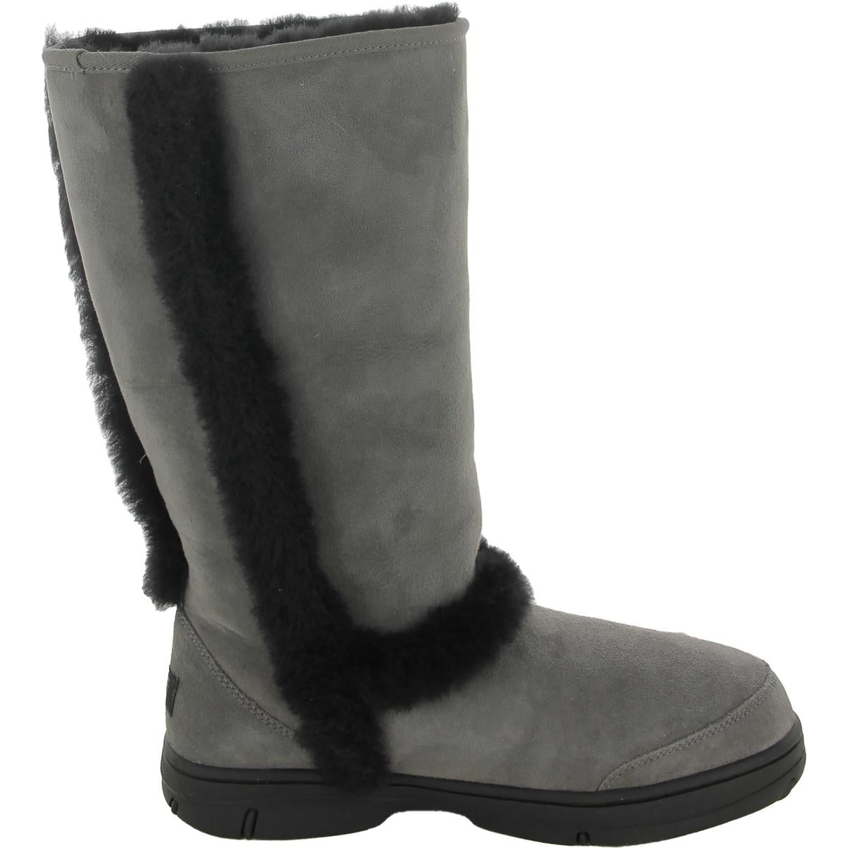 Sunburst Womens Suede Tall Shearling Boots