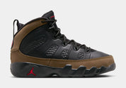 Air Jordan 9 Retro Olive Preschool Lifestyle Shoes (Black/True Red/Light Olive)