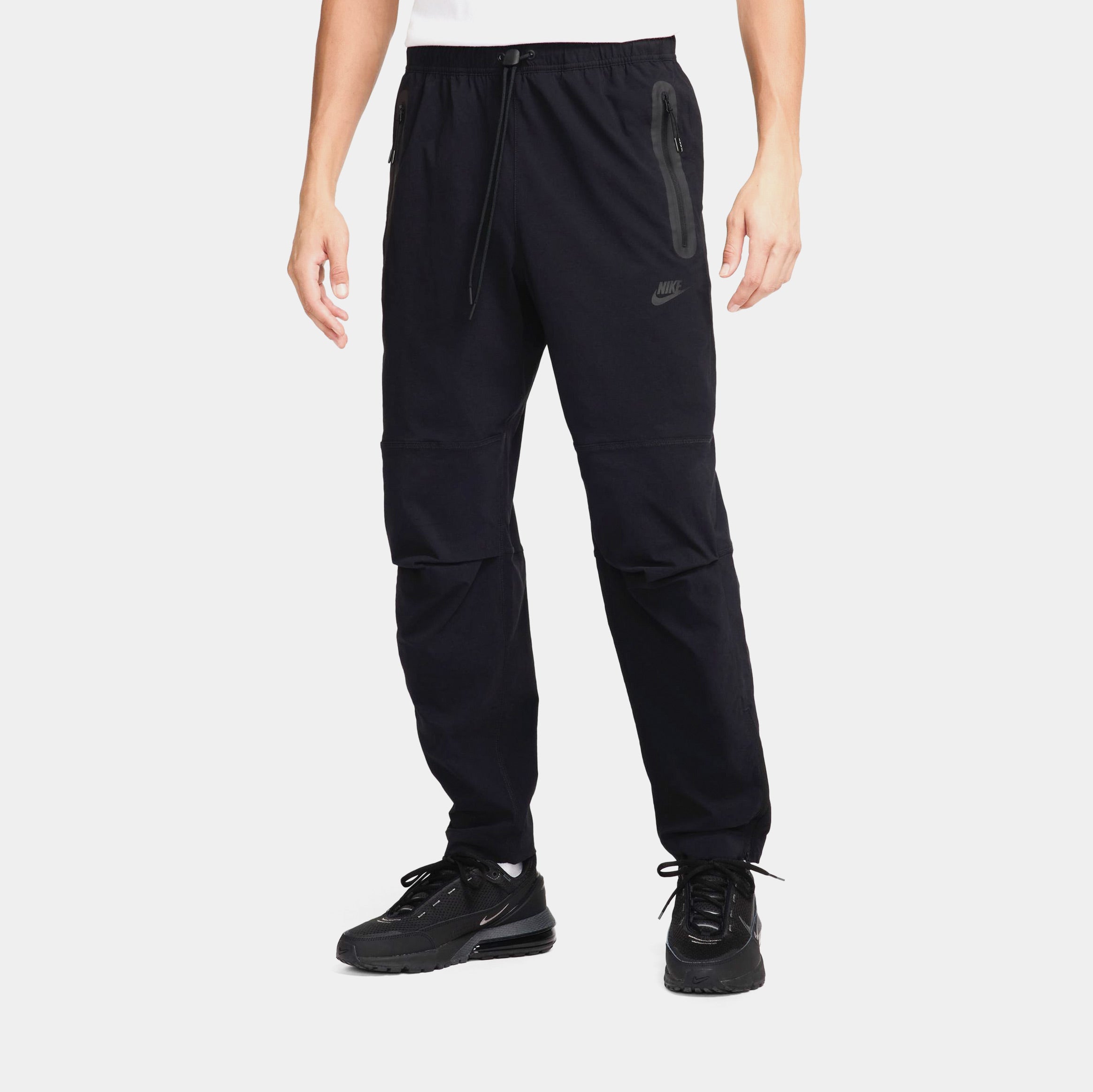 Tech Woven Open Hem Mens Pants (Black)