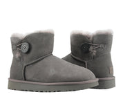 UGG Australia Mini Bailey Button ll Grey Women's Boots 1016422-GREY