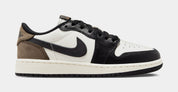 Air Jordan 1 Retro Low OG Mocha Grade School Lifestyle Shoes (Sail/Black/Dark Mocha)