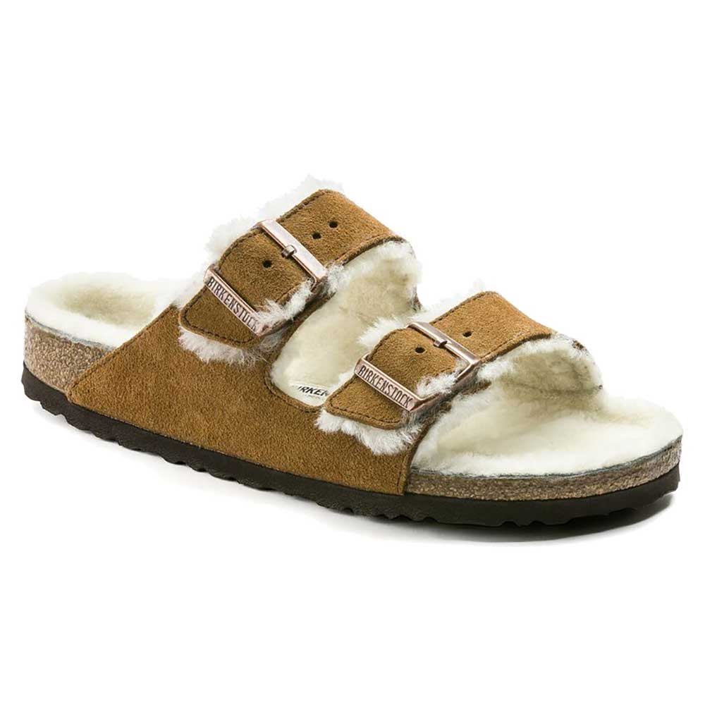 Women's Arizona Shearling Sandal - Mink - Regular/Medium