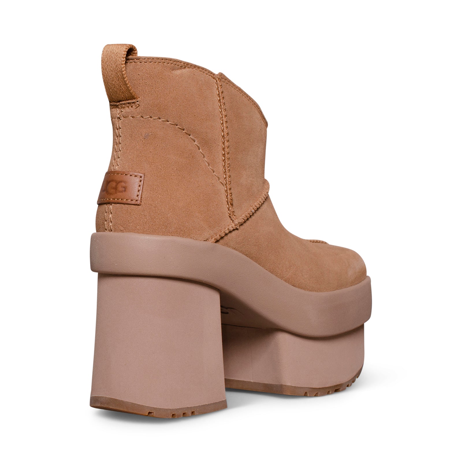 UGG New Heights Platform Mini Chestnut Boots - Women's