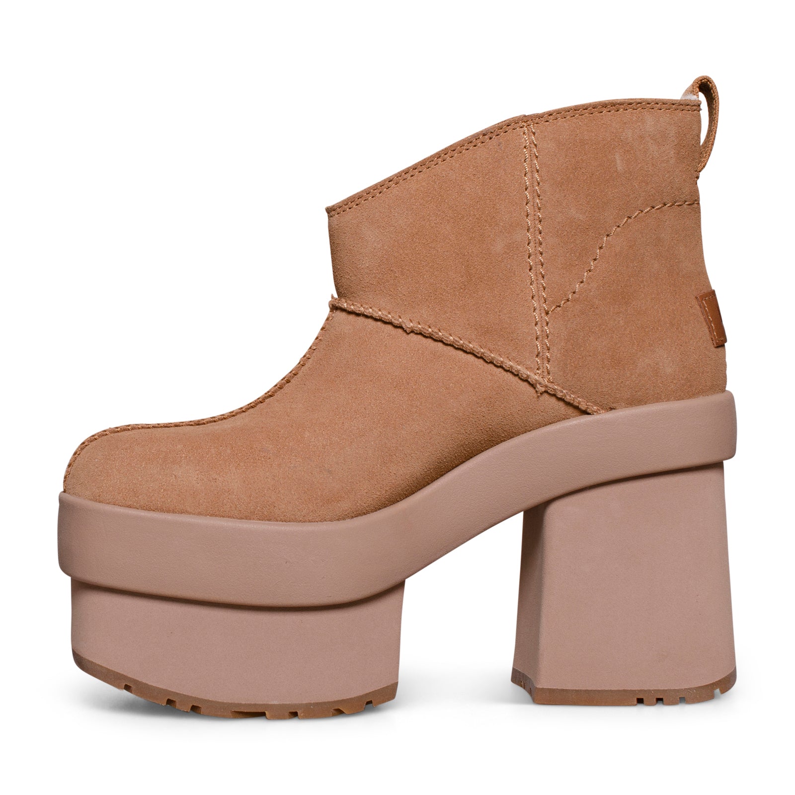 UGG New Heights Platform Mini Chestnut Boots - Women's