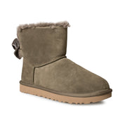 UGG Mini Bailey Bow Velvet Ribbon Eucalyptus Spray Boots - Women's