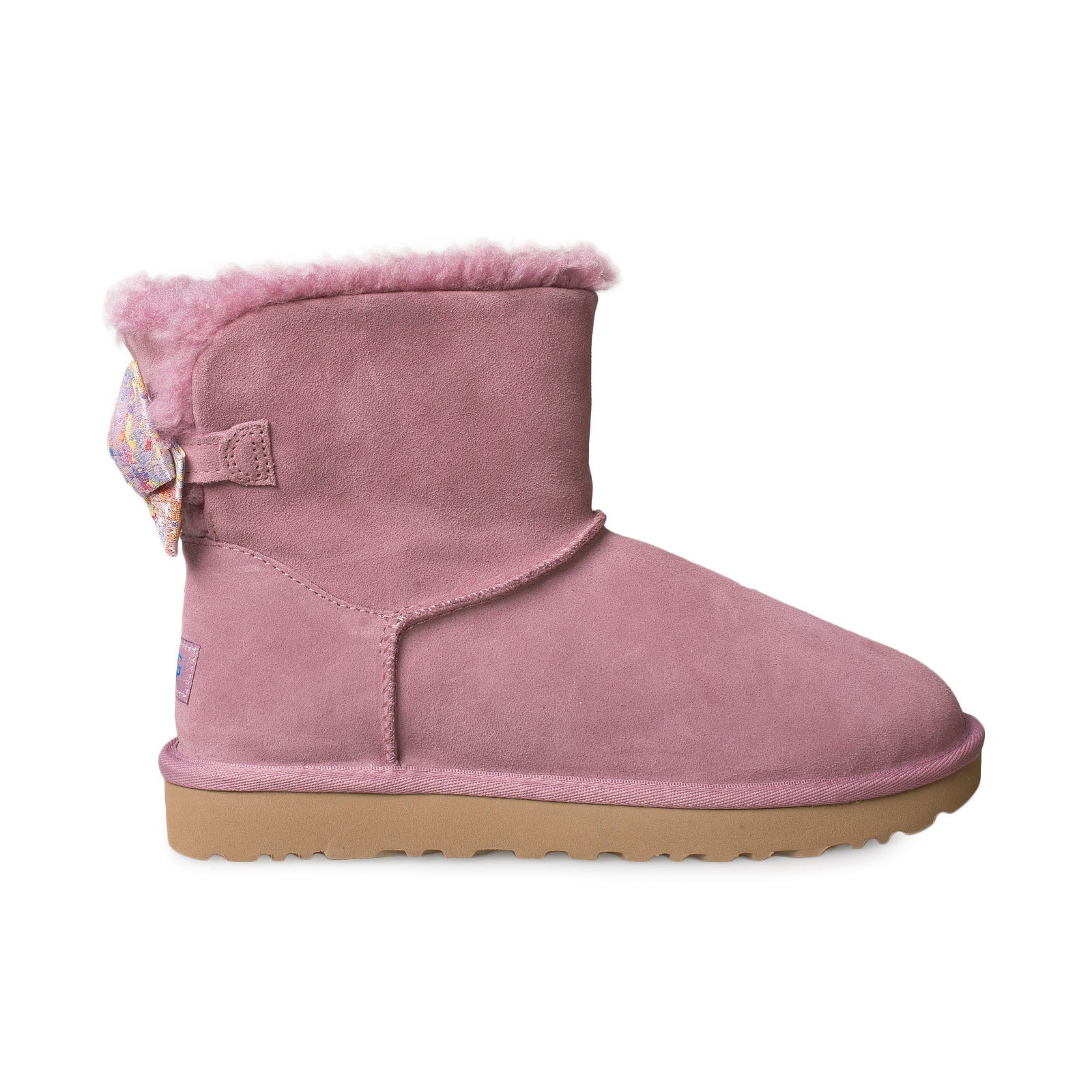 UGG Mini Bailey Bow Splatter Pink Dawn Boots - Women's