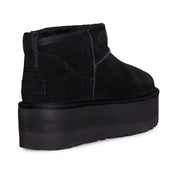 UGG Classic Ultra Mini Platform Black Boots - Women's