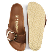 Birkenstock Madrid Big Buckle Oiled Leather in Cognac