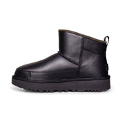 UGG Classic Mini Moto Black Boots - Women's