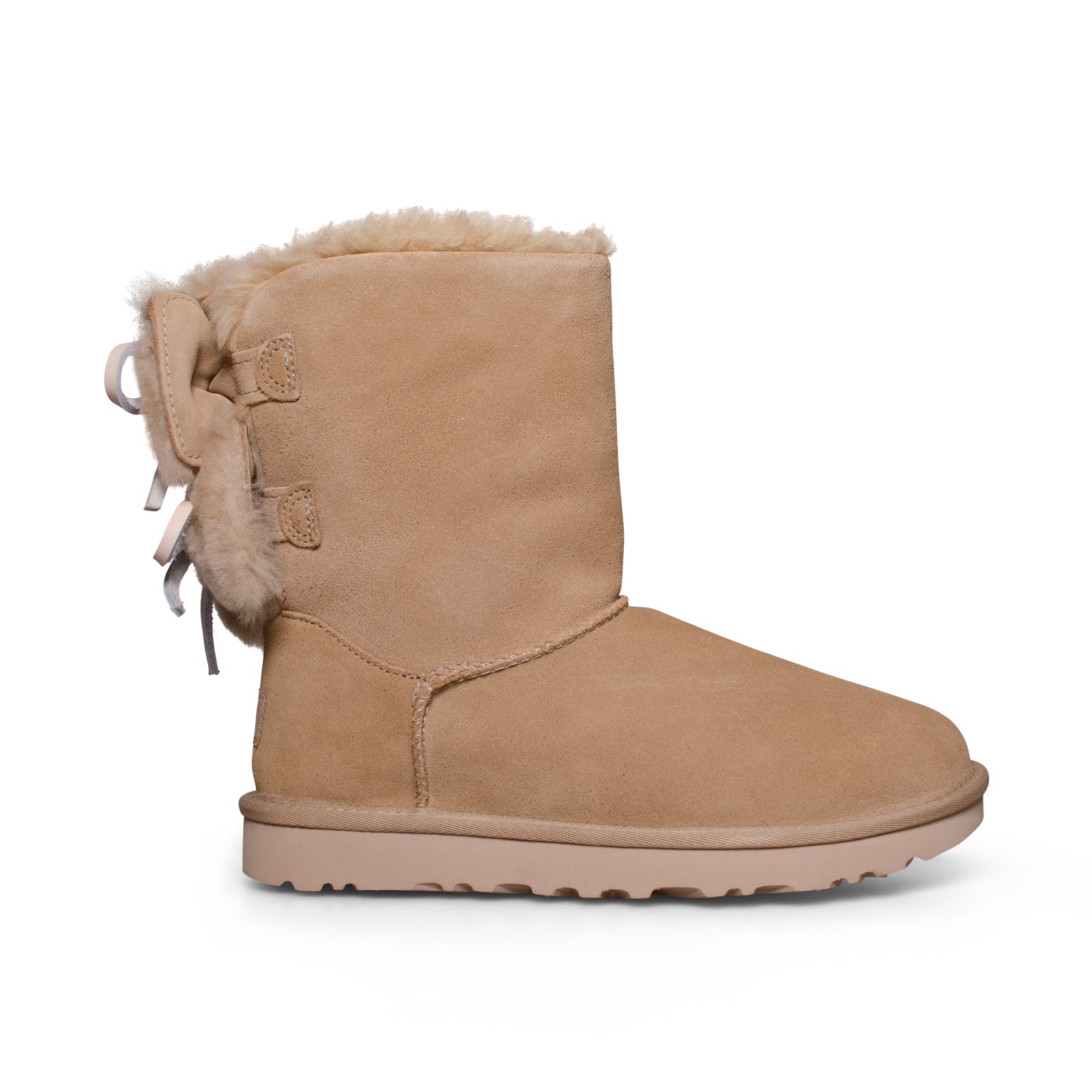 UGG Classic Double Bow Short Mustard Seed Boots - Women's