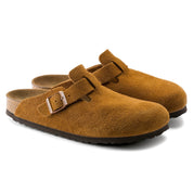 Birkenstock Soft Footbed Suede Leather Clog in Mink