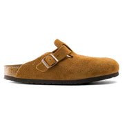 Birkenstock Soft Footbed Suede Leather Clog in Mink