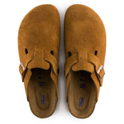 Birkenstock Soft Footbed Suede Leather Clog in Mink