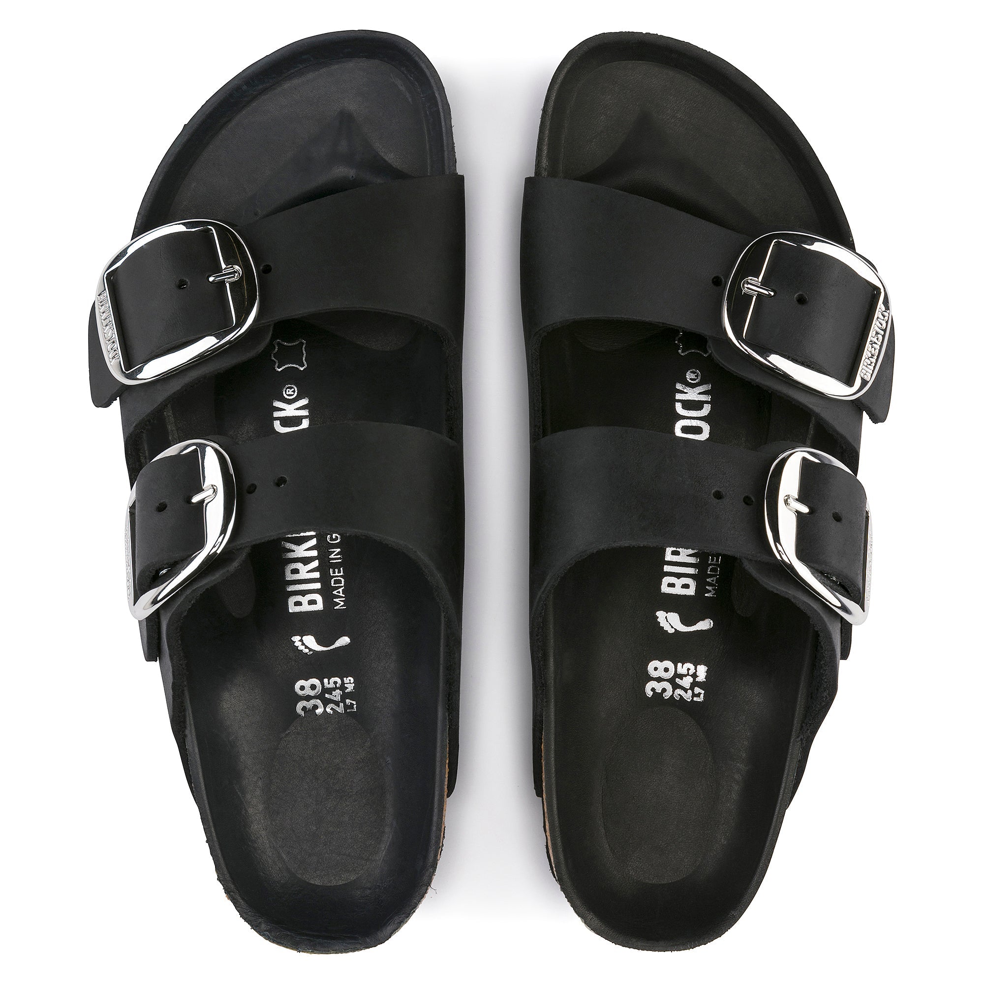 Birkenstock Arizona Big Buckle Oiled Leather in Black