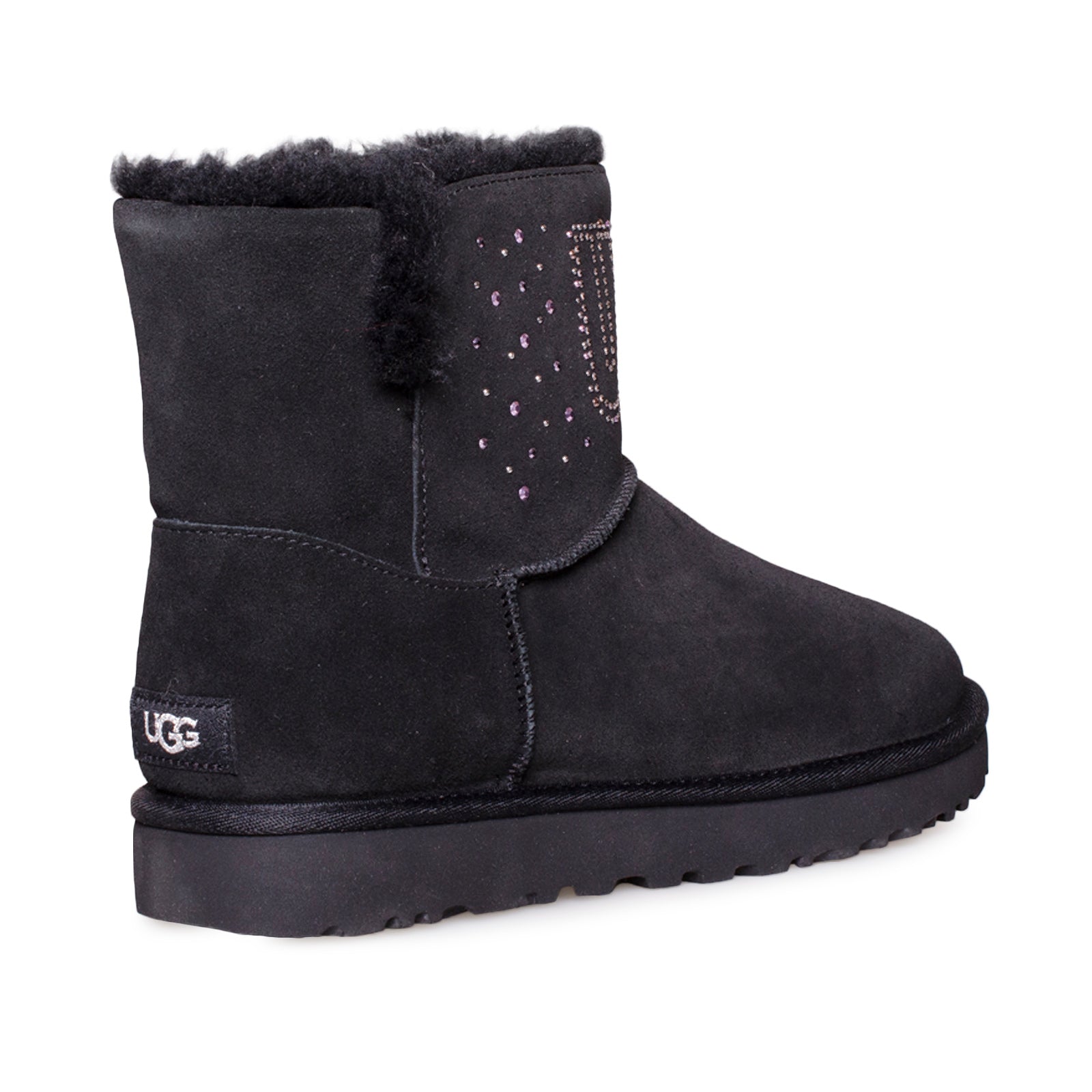 UGG Classic UGG Gem Mini Black Boots - Women's