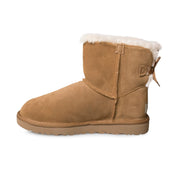 UGG Mini Bailey Bow Swirl Chestnut Boots - Women's