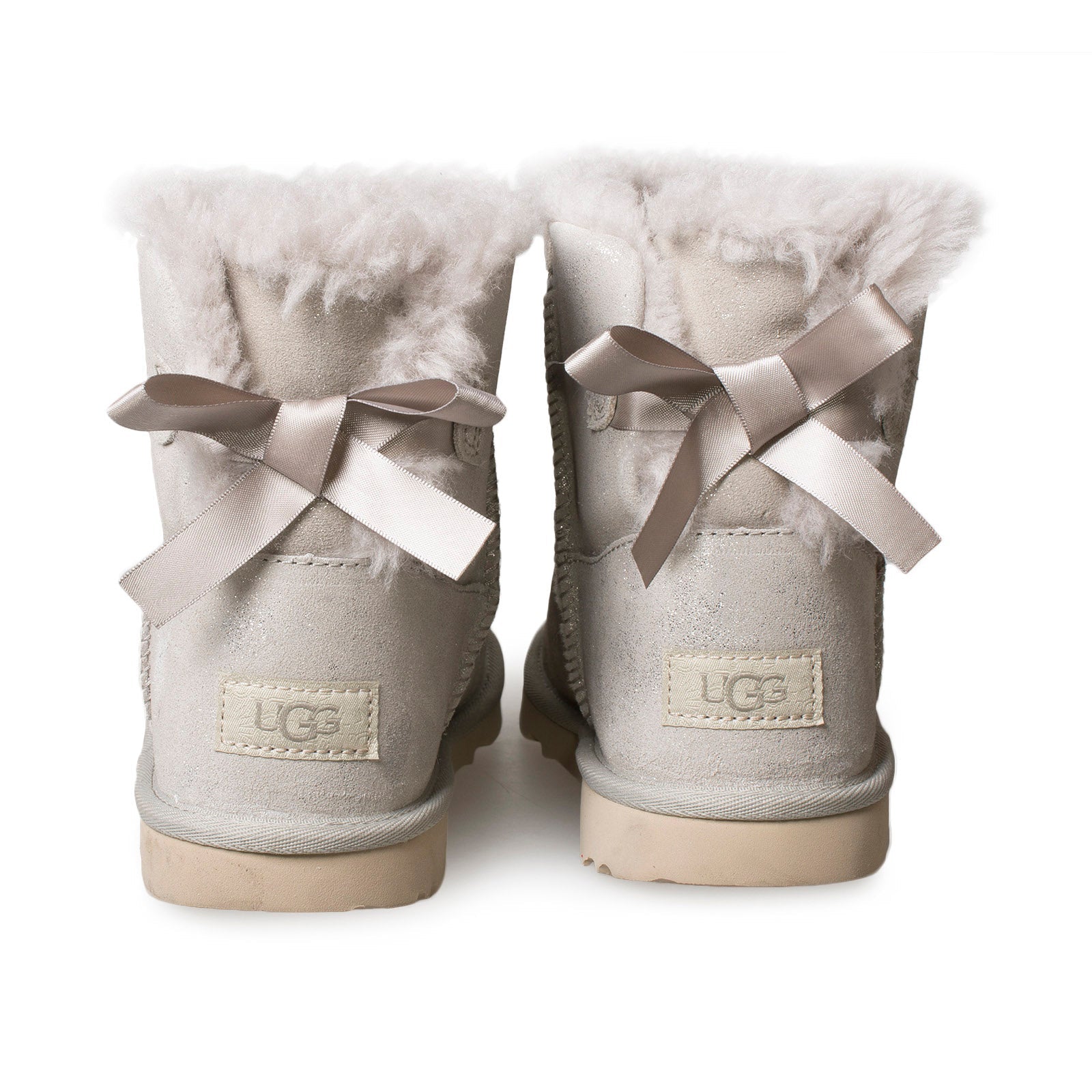 UGG Mini Bailey Bow Shimmer Goat Boots - Youth