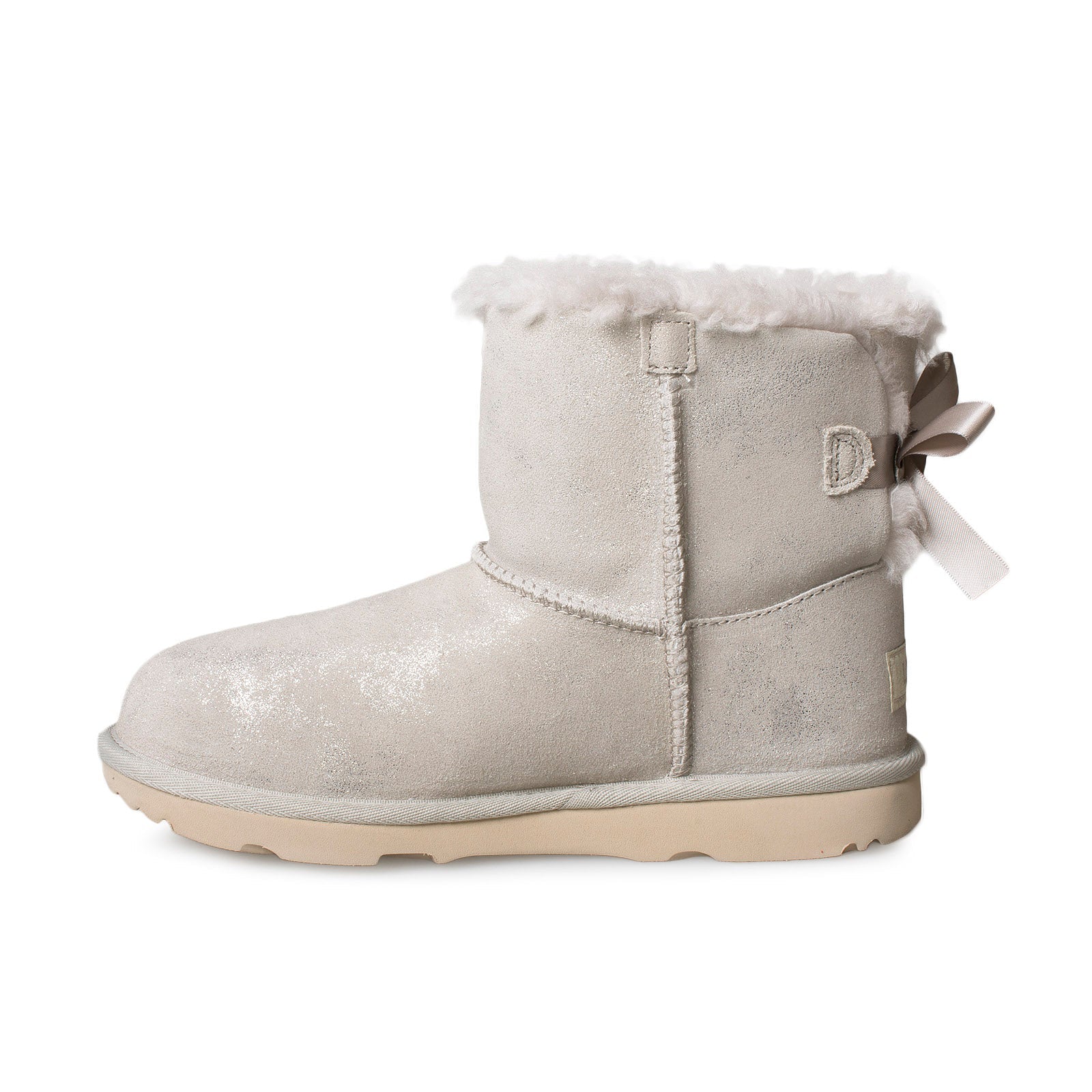 UGG Mini Bailey Bow Shimmer Goat Boots - Youth