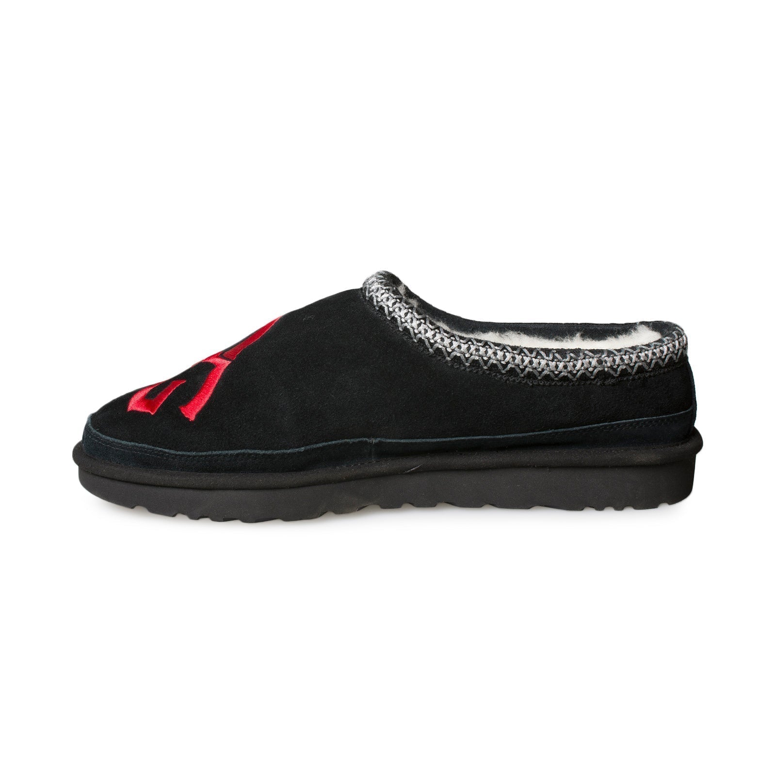 UGG Tasman Logo Black Slippers - Men's