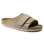 Birkenstock Kyoto Oiled Leather/Suede Leather Sandal in Taupe