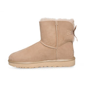 UGG Mini Bailey Bow II Metallic Driftwood Boots - Women's