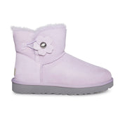 UGG Mini Bailey Button Poppy Lavender Fog Boots - Women's