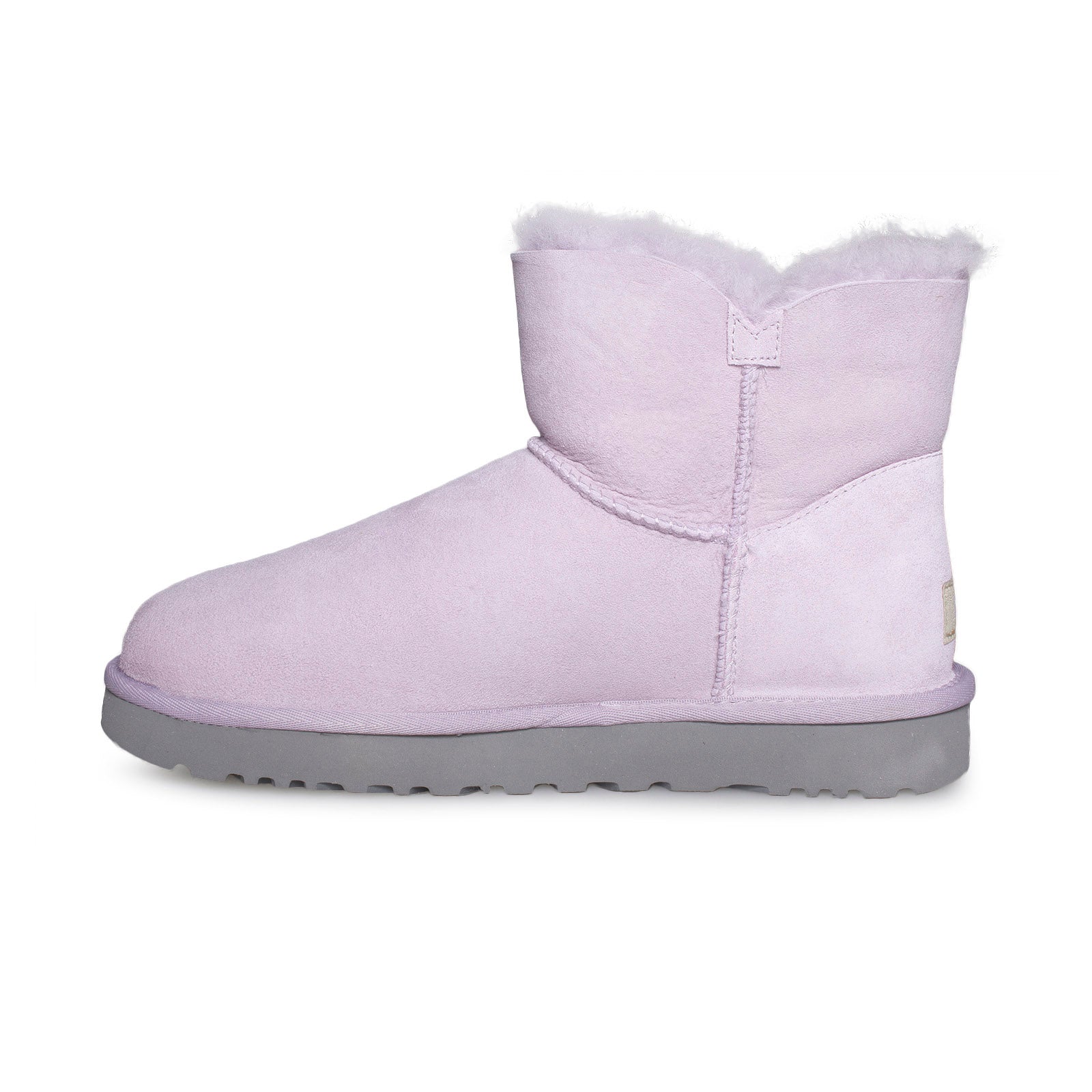 UGG Mini Bailey Button Poppy Lavender Fog Boots - Women's