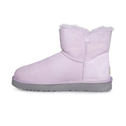 UGG Mini Bailey Button Poppy Lavender Fog Boots - Women's