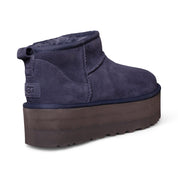 UGG Classic Ultra Mini Platform Eve Blue Boots - Women's