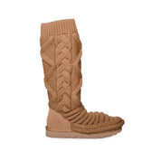 UGG Classic Tall Chunky Knit Chestnut Boots - Women's