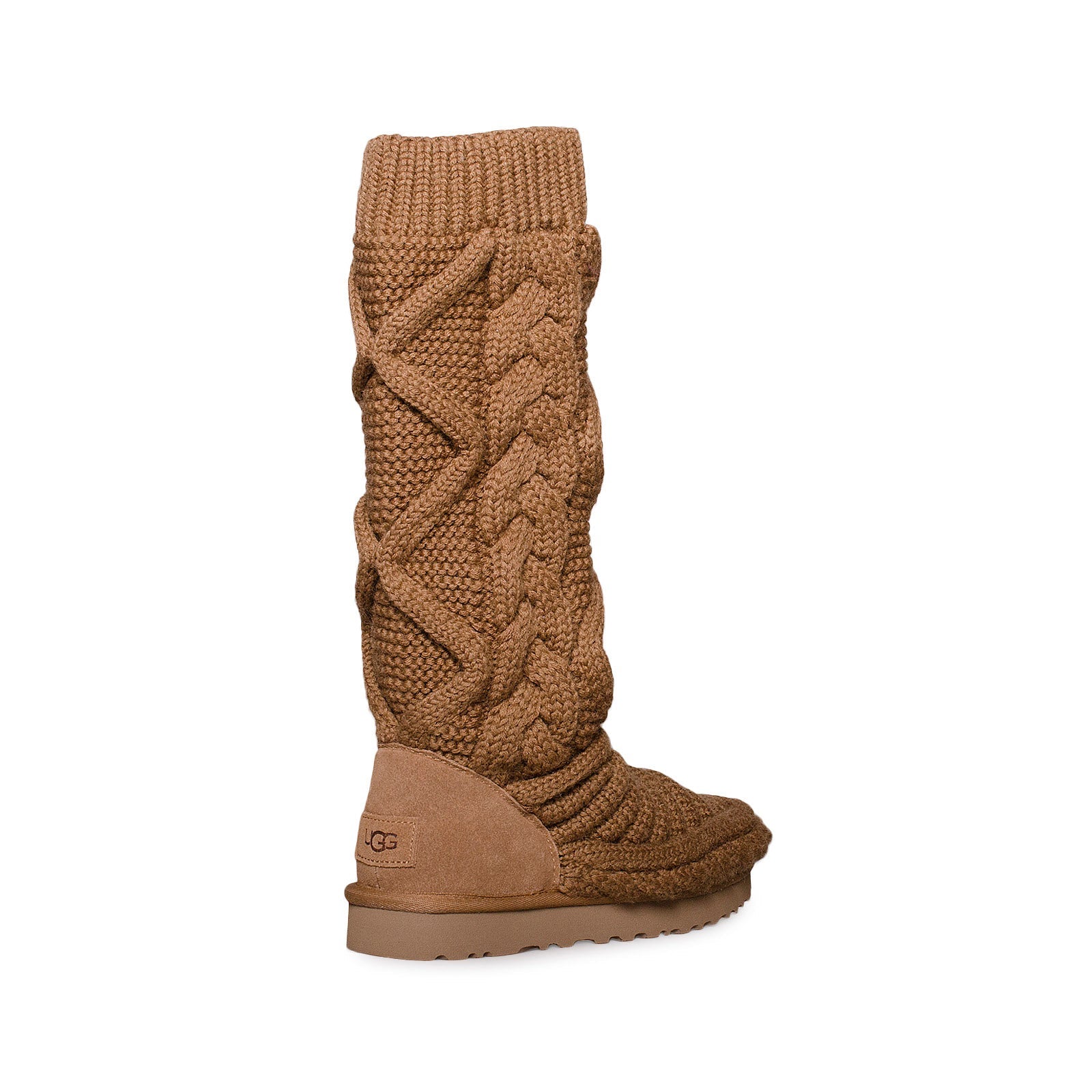 UGG Classic Tall Chunky Knit Chestnut Boots - Women's