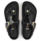 Birkenstock Gizeh Big Buckle Natural Patent in High Shine Black