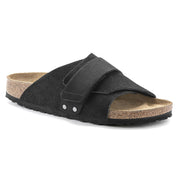 Birkenstock Kyoto Nubuck Leather Suede Leather Sandal in Black